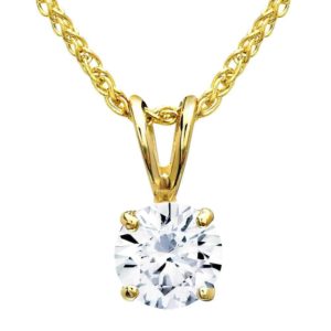 one diamond pendent