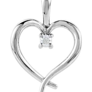 Heart Pendant 4 nails 0.5Ct